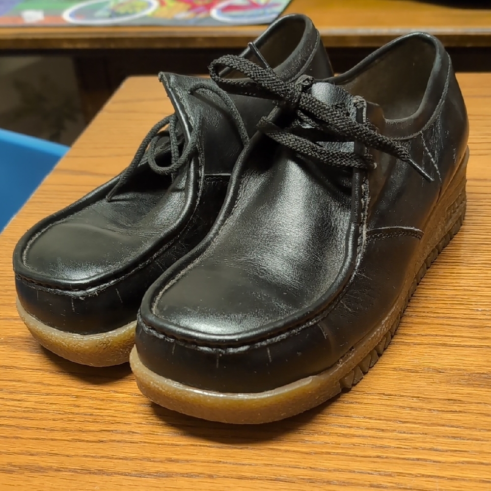 Terra Black Leather Chukka Safety Shoes